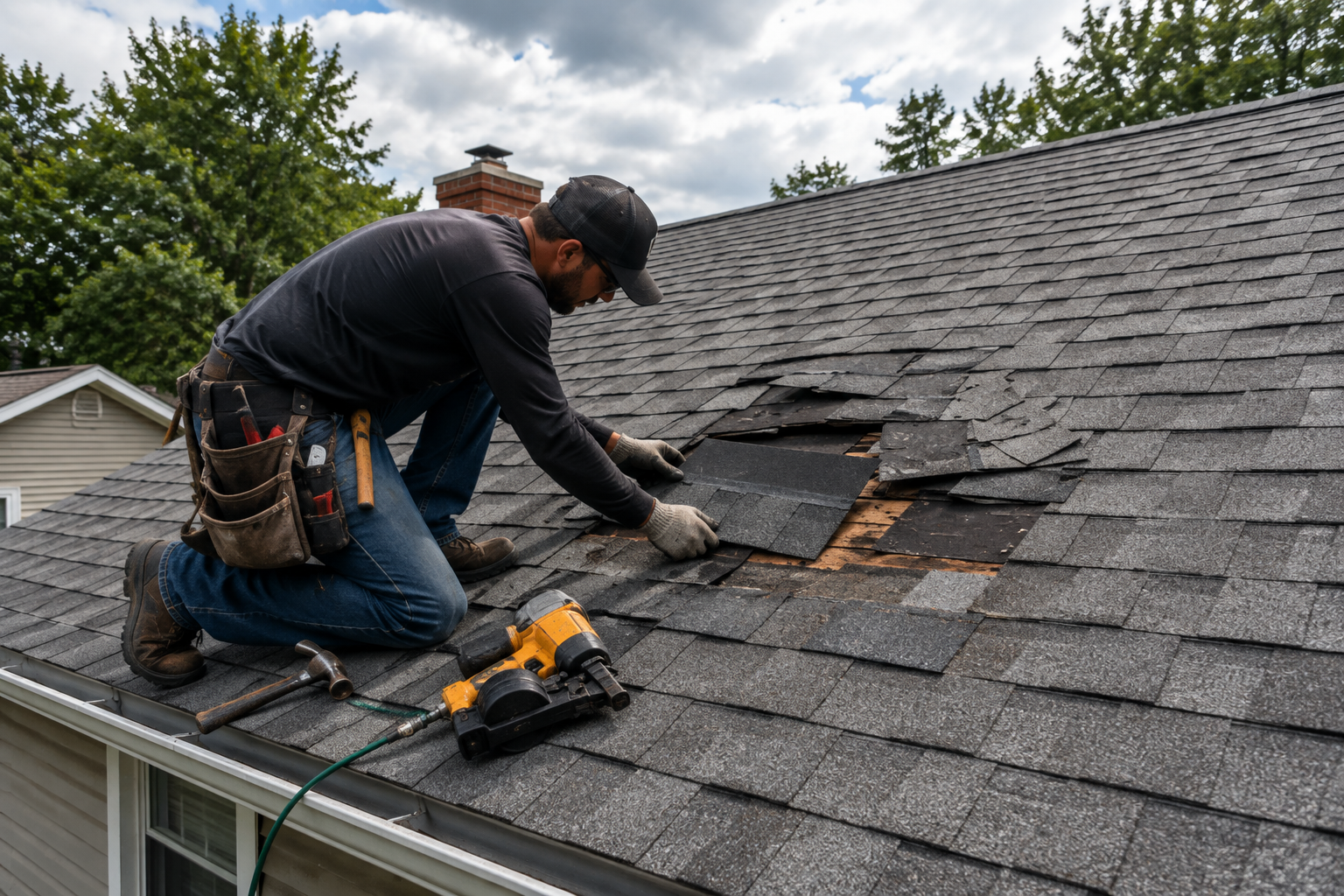 Repair roofing